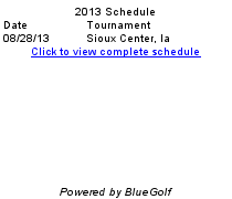Click to view complete schedule for Dakotas Tour 2013